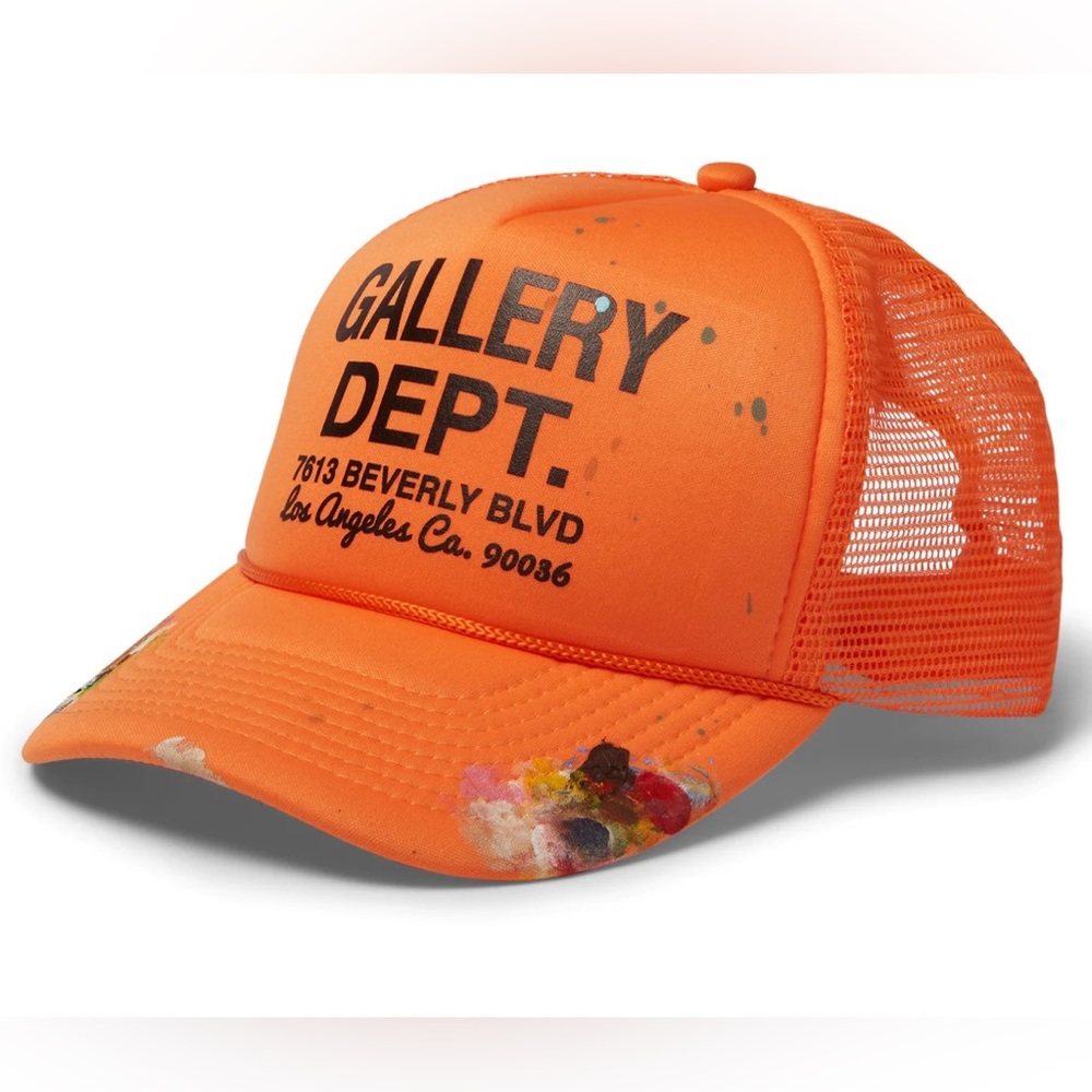 GALLERY DEPT Orange Workshop Trucker Hat Cap - 100% Authentic w/ Proof